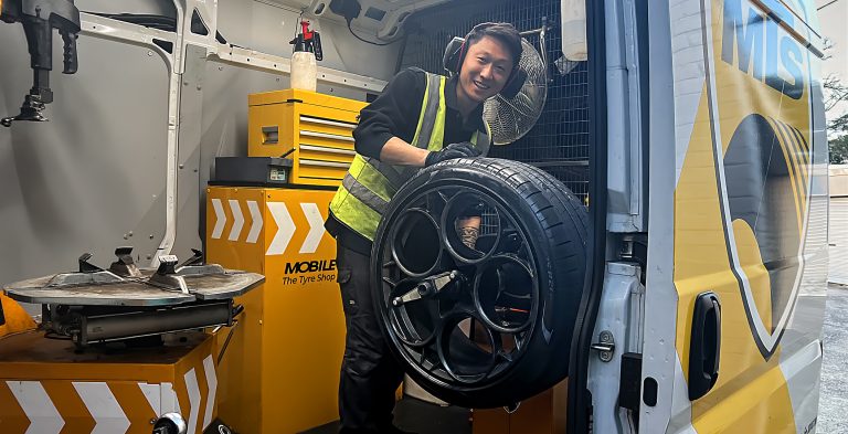 Why wait to have your tyres changed – have it done while you are at work