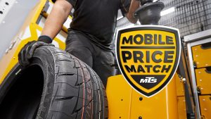 How does Mobile Tyre Shop's price match guarantee work?